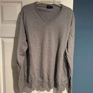 J. Crew Men's Gray V-Neck Sweater